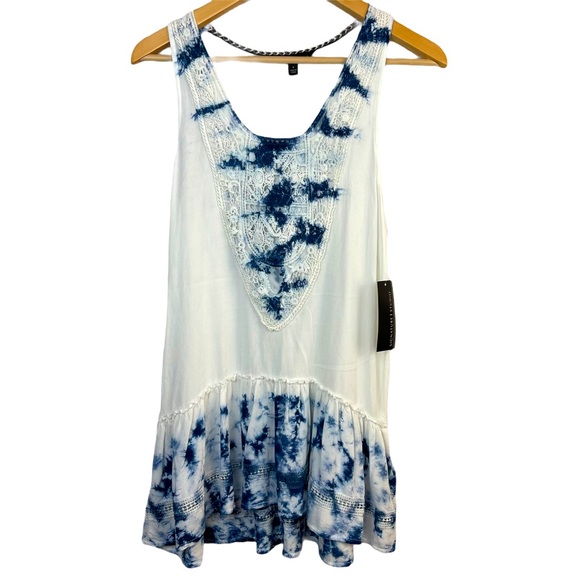 Signature Studio Tops - Signature Studio Tank Top Boho White Scoop Neck S